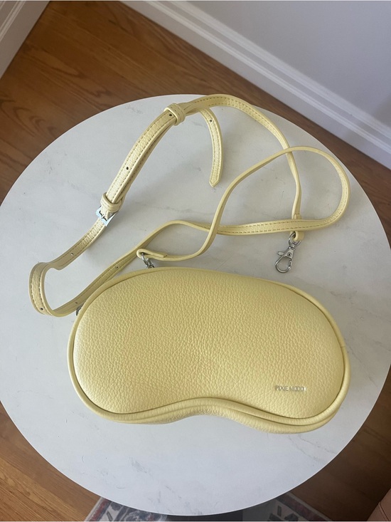 Pixie Mood Handbags - Pixie Mood Butter Yellow Pebbled Crossbody Bean Bag
